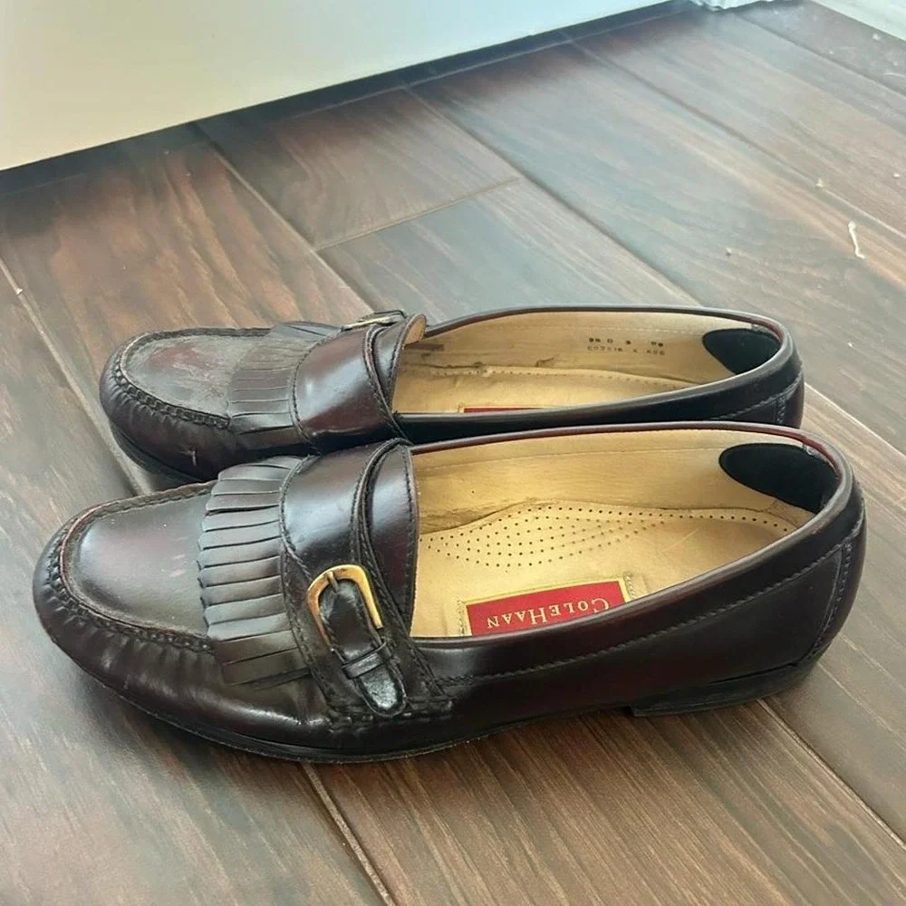 Cole Haan Men's brown leather loafers 9.5